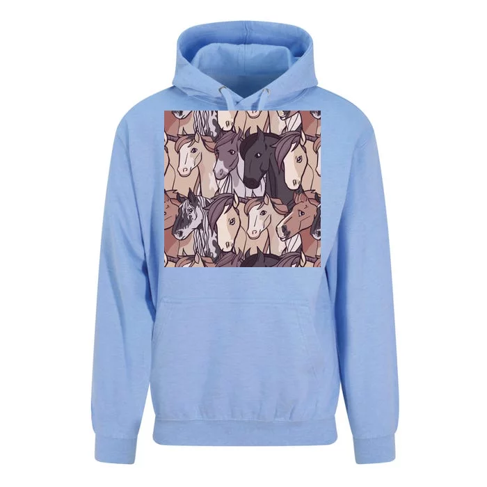 Horses Farm Animal Unisex Surf Hoodie