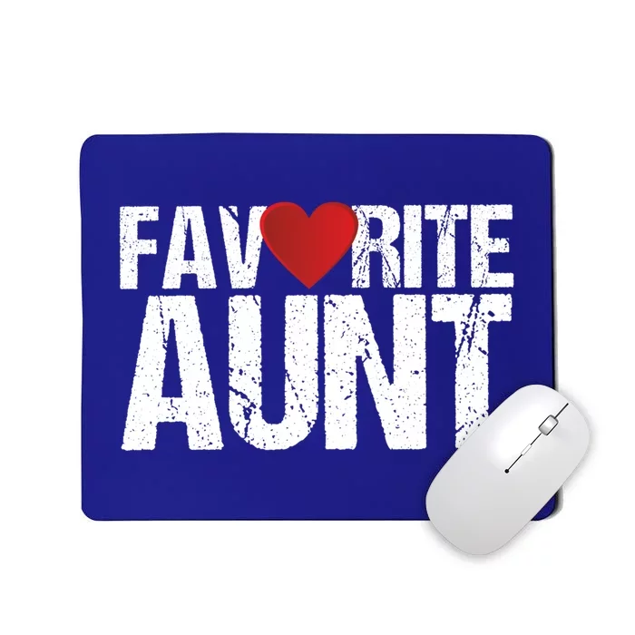 Heart Favorite Aunt Funny Gift Mousepad