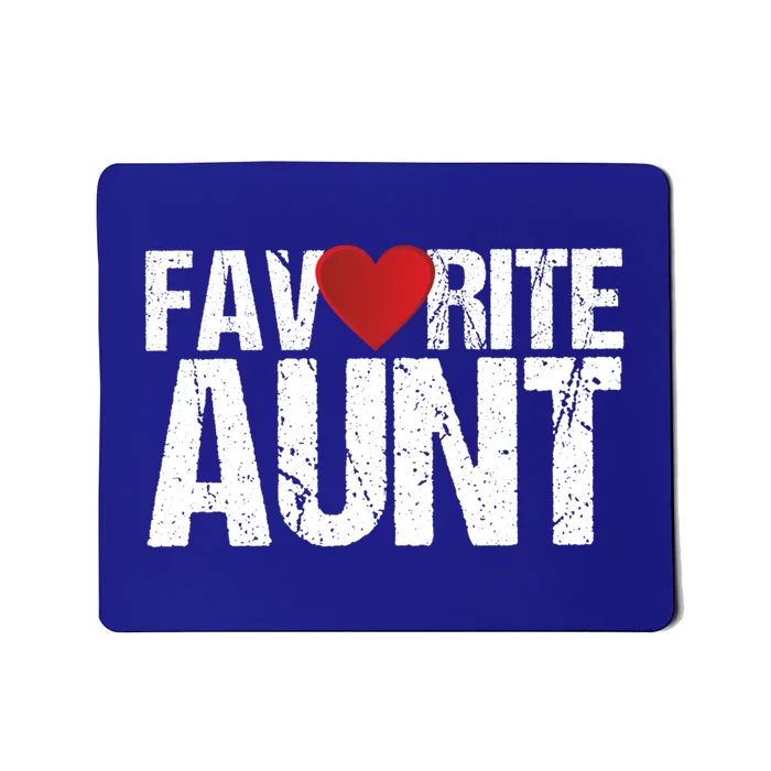 Heart Favorite Aunt Funny Gift Mousepad