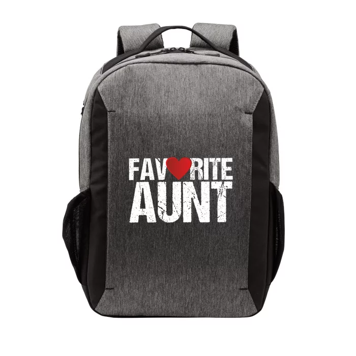 Heart Favorite Aunt Funny Gift Vector Backpack