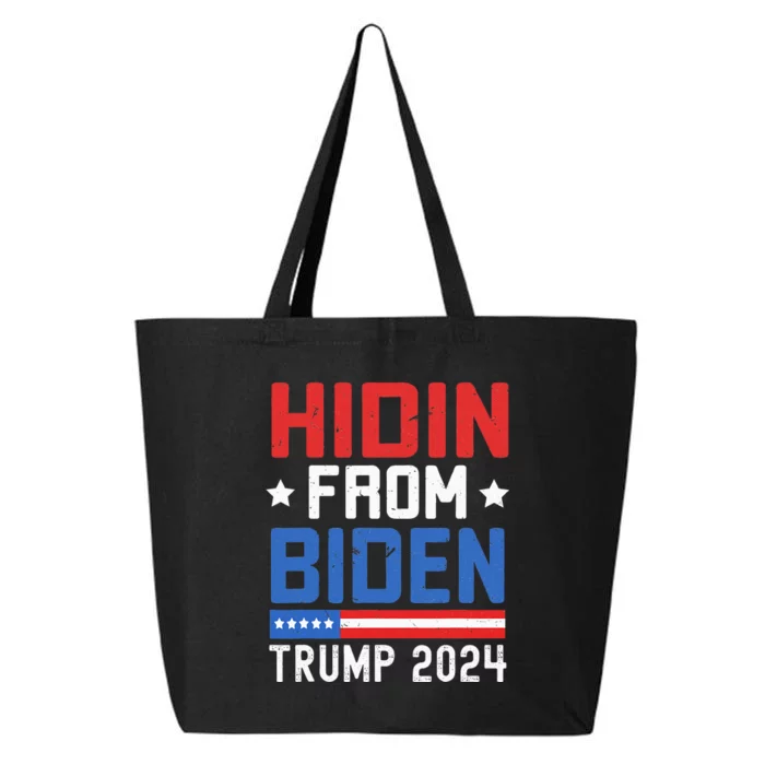 Hidin From Biden Trump 2024 Funny Anti Joe Biden 25L Jumbo Tote