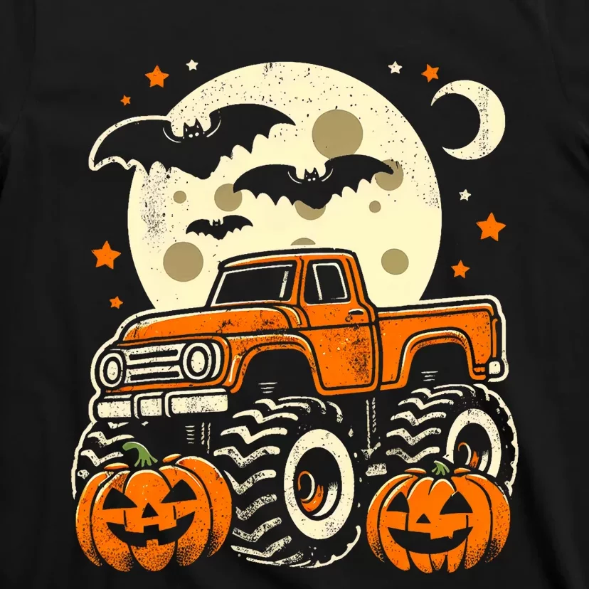 Halloween For Boy Monster Truck Pumpkin Halloween T-Shirt