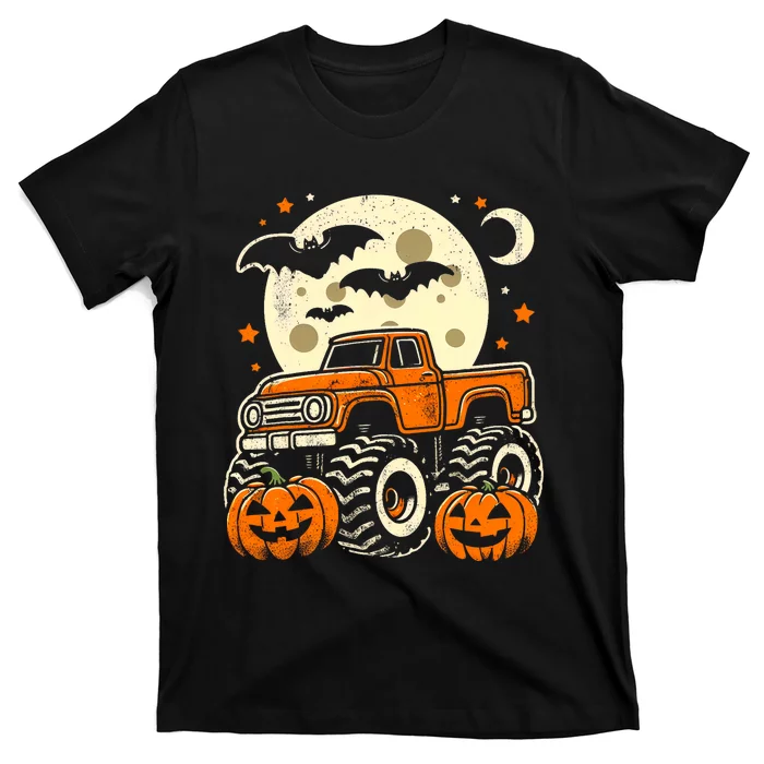 Halloween For Boy Monster Truck Pumpkin Halloween T-Shirt