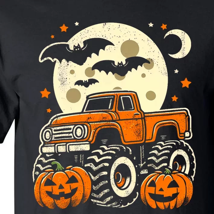 Halloween For Boy Monster Truck Pumpkin Halloween Tall T-Shirt