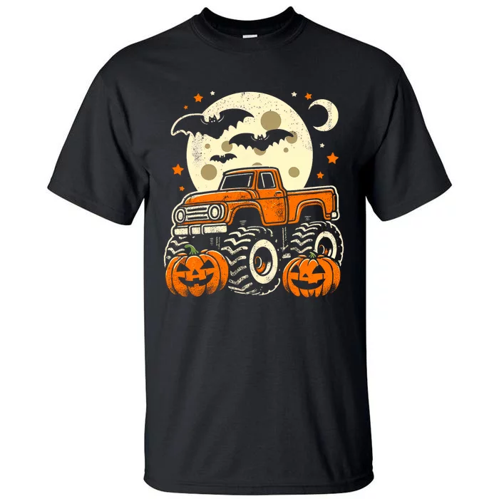 Halloween For Boy Monster Truck Pumpkin Halloween Tall T-Shirt