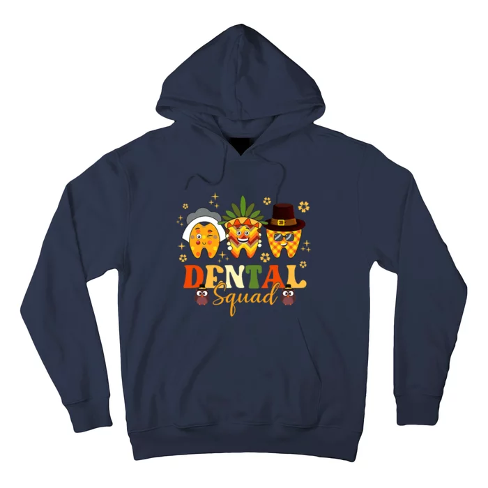 Happy Fall Brush Them All Dental Dentist Squad Thanksgiving Hoodie