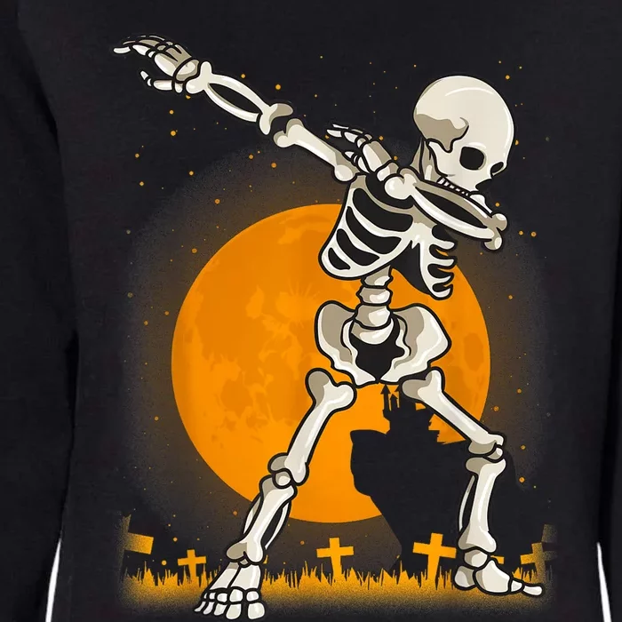 Halloweens For Boy Girl Dabbing Skeleton Costume Womens California Wash Sweatshirt