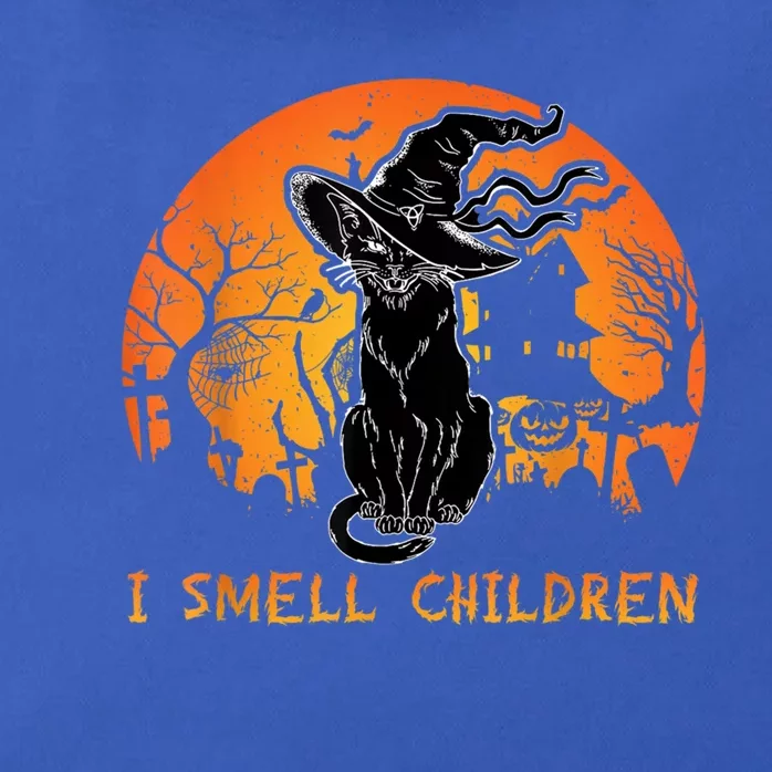 Halloween Funny Black Cat I Smell Children Gift Zip Tote Bag