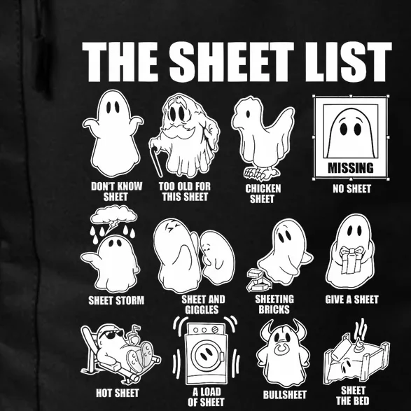 Halloween Funny Boo Sheet Halloween The Sheet List Daily Commute Backpack