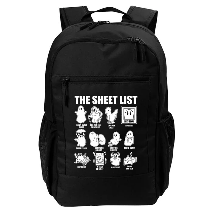 Halloween Funny Boo Sheet Halloween The Sheet List Daily Commute Backpack