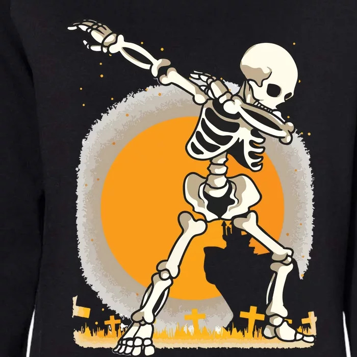 Halloween For Boy Kids Girl Dabbing Skeleton Costume Womens California Wash Sweatshirt