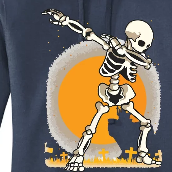 Halloween For Boy Kids Girl Dabbing Skeleton Costume Women's Pullover Hoodie