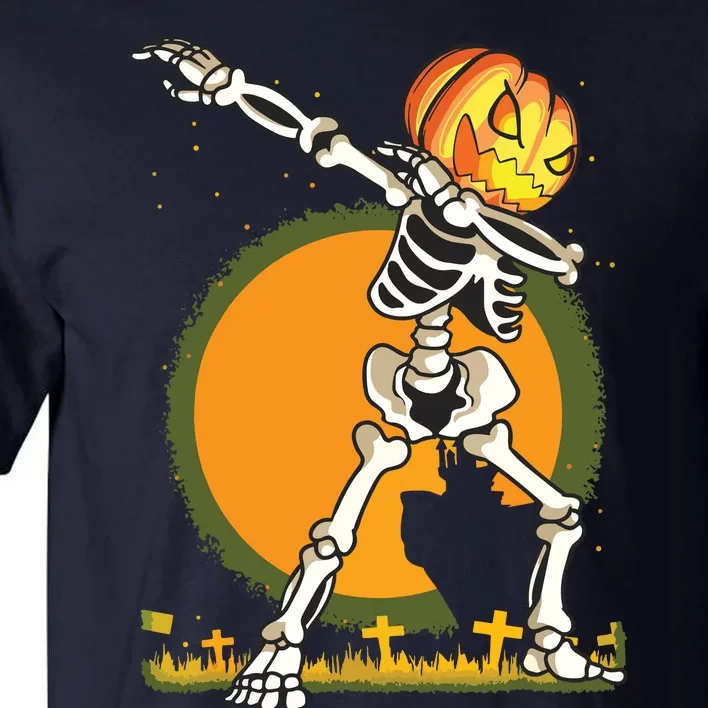 Halloween For Boy Kids Dabbing Skeleton Pumpkin Dab Tall T-Shirt