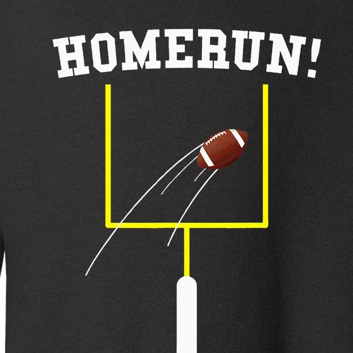 Homerun Football Baseball Sports Mix Up Humor Toddler Sweatshirt