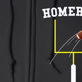 Homerun Football Baseball Sports Mix Up Humor Full Zip Hoodie