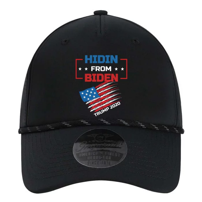 Hidin From Biden Red Us Flag Trump 2020 Funny Anti Joe Biden Gift Performance The Dyno Cap