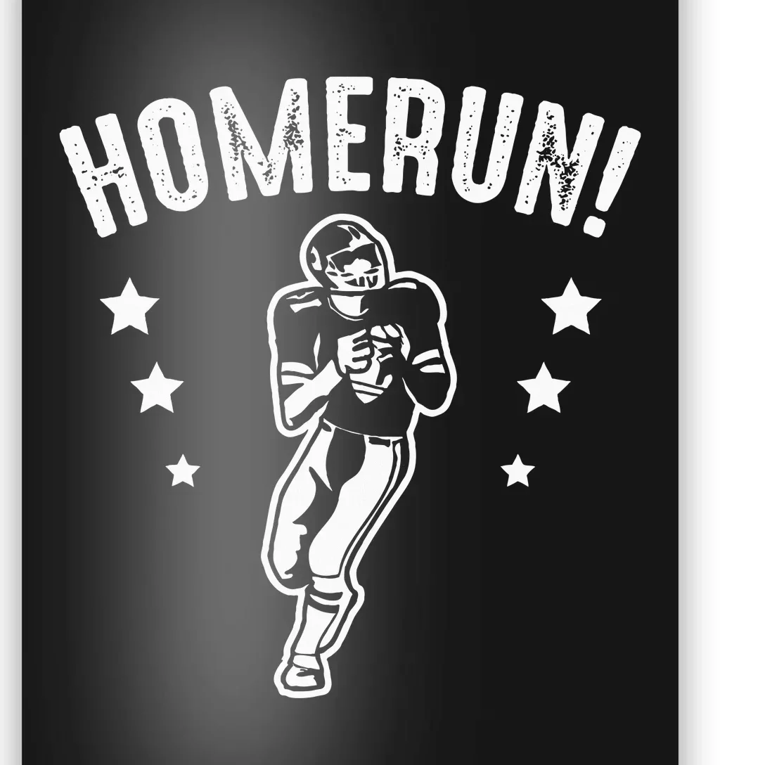 Homerun Football Baseball Mix Wrong Sports Poster