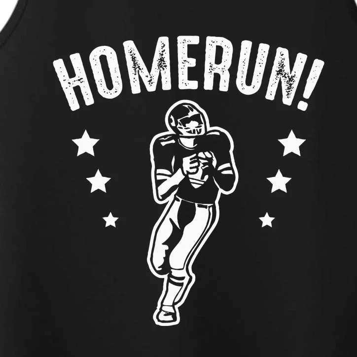 Homerun Football Baseball Mix Wrong Sports Performance Tank