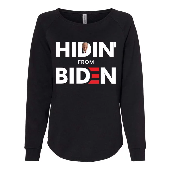 Hidin From Biden Womens California Wash Sweatshirt