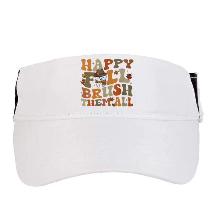 Happy Fall Brush Them All Halloween Adult Drive Performance Visor