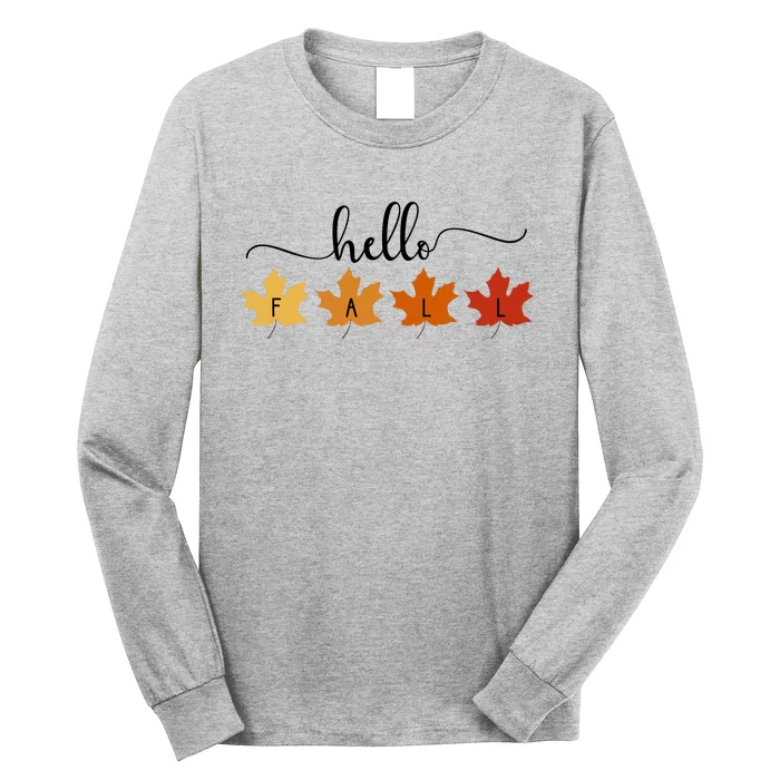 Hello Fall Cozy Nature Long Sleeve Shirt