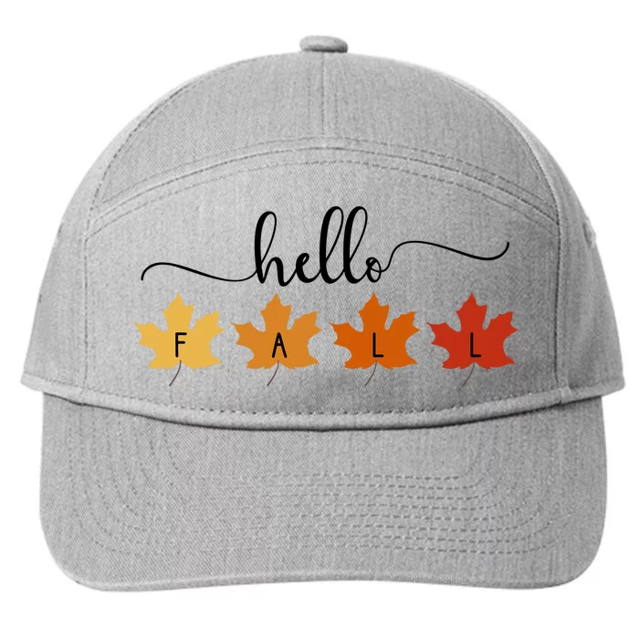 Hello Fall Cozy Nature 7-Panel Snapback Hat