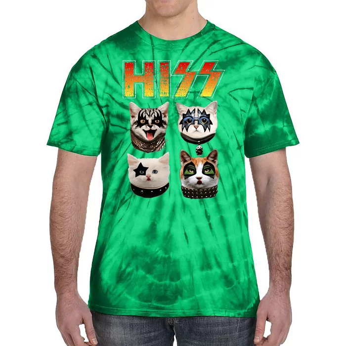 Hiss Funny Cat Lover Gift Tie-Dye T-Shirt