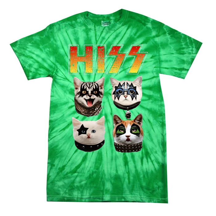 Hiss Funny Cat Lover Gift Tie-Dye T-Shirt