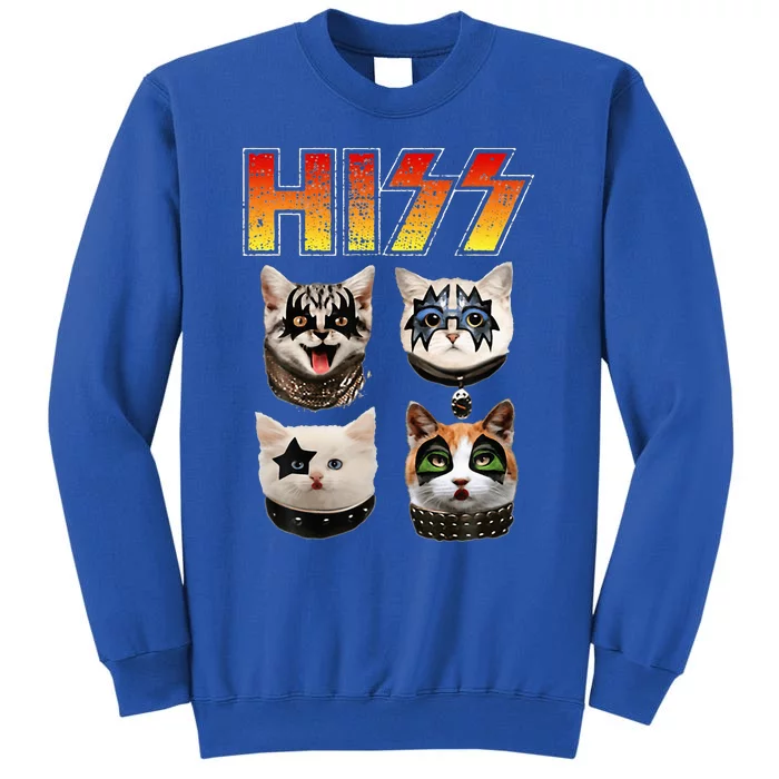 Hiss Funny Cat Lover Tall Sweatshirt