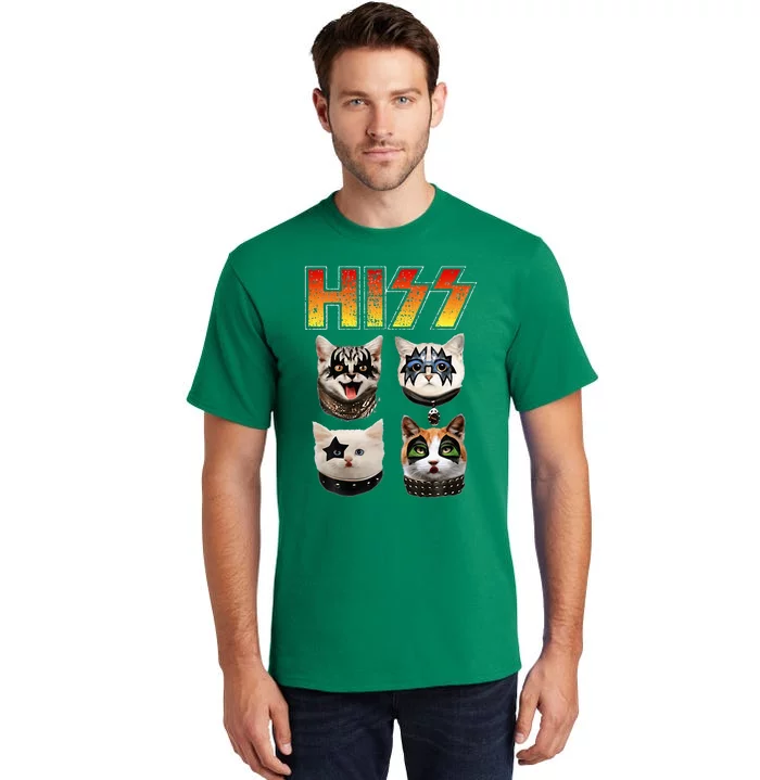 Hiss Funny Cat Lover Tall T-Shirt