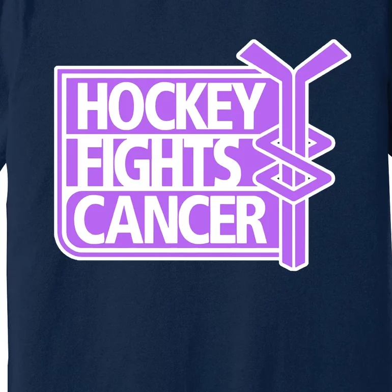 Hockey Fights Cancer Hockey Lover Gift Idea Trending Premium T-Shirt