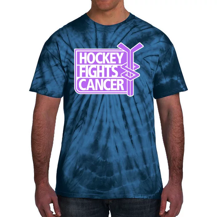 Hockey Fights Cancer Hockey Lover Gift Idea Trending Tie-Dye T-Shirt