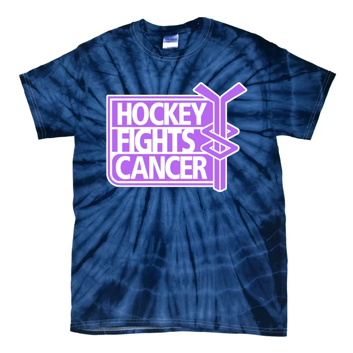 Hockey Fights Cancer Hockey Lover Gift Idea Trending Tie-Dye T-Shirt