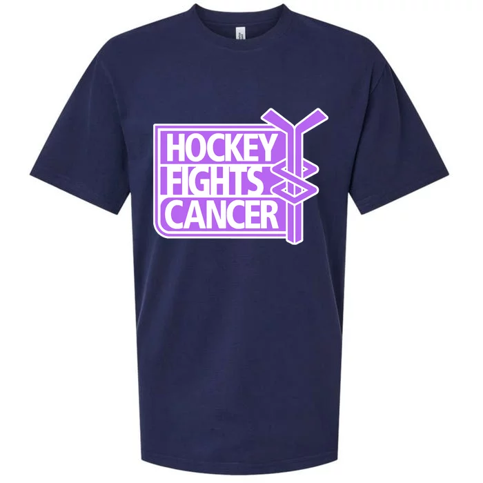 Hockey Fights Cancer Hockey Lover Gift Idea Trending Sueded Cloud Jersey T-Shirt