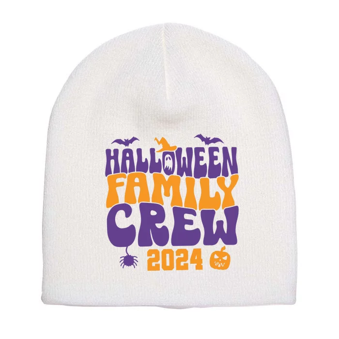 Halloween Family Crew 2024 Matching Family Spooky Short Acrylic Beanie