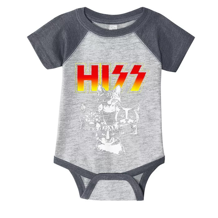 HISS Funny Cute Cat Mom Kitten Cats Lover Rock Infant Baby Jersey Bodysuit