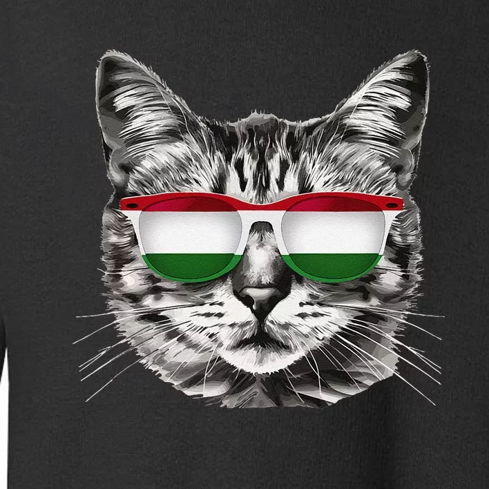 Hungarian Flag Cat Owner Souvenirs Products Kitten Hungary Toddler Sweatshirt