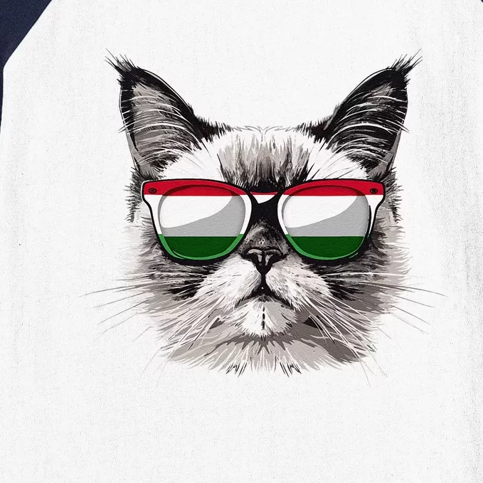 Hungary Flag Cat Mom Souvenirs Products Kitten Hungarian Baseball Sleeve Shirt