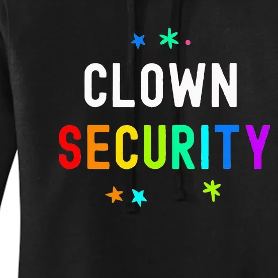 Halloween Family Costume Set Funny Clown & Protective Security Women's Pullover Hoodie