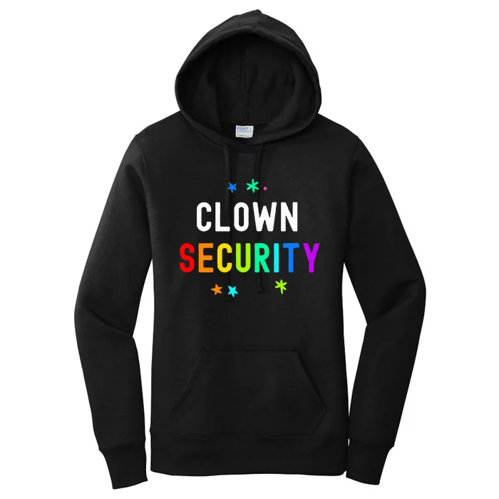 Halloween Family Costume Set Funny Clown & Protective Security Women's Pullover Hoodie