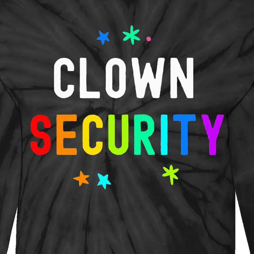 Halloween Family Costume Set Funny Clown & Protective Security Tie-Dye Long Sleeve Shirt