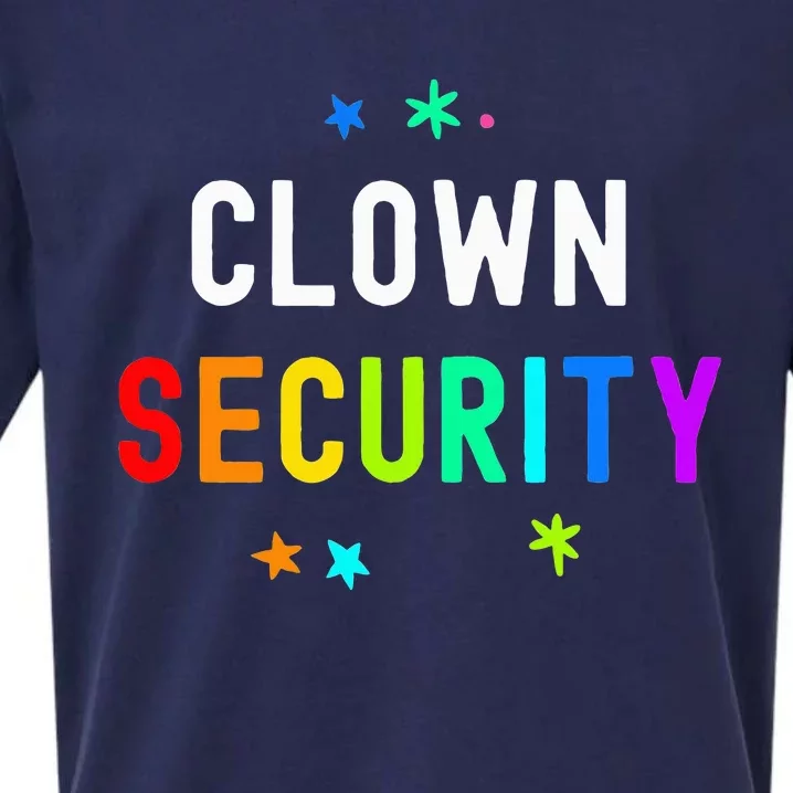 Halloween Family Costume Set Funny Clown & Protective Security Sueded Cloud Jersey T-Shirt