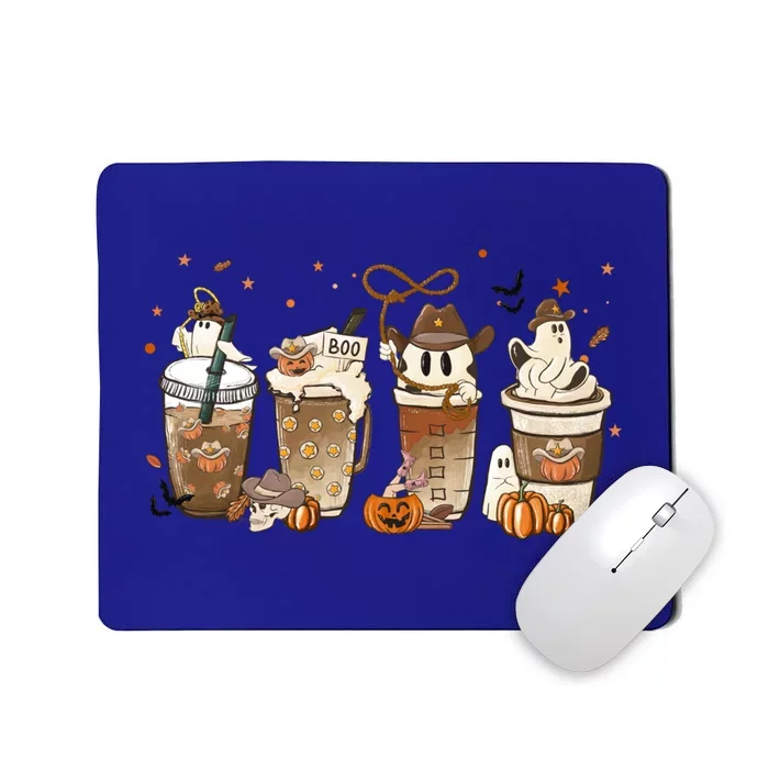 Horror Fall Coffee Latte Pumpkin Spice Iced Halloween Outfit Cute Gift Mousepad