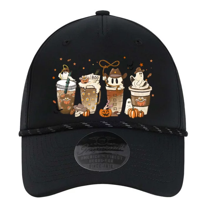 Horror Fall Coffee Latte Pumpkin Spice Iced Halloween Outfit Gift Performance The Dyno Cap