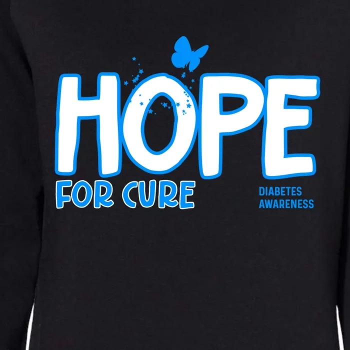 Hope For Cure Diabetes Awareness Gift Womens California Wash Sweatshirt