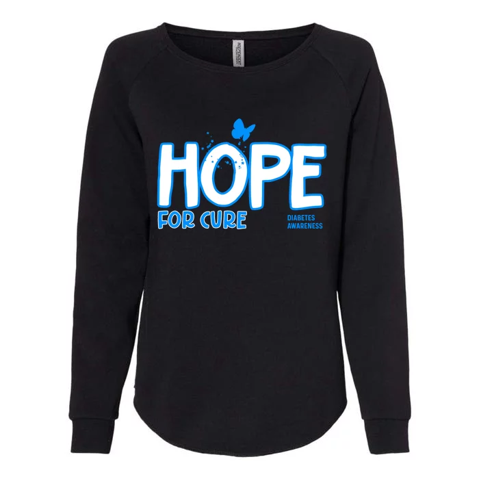 Hope For Cure Diabetes Awareness Gift Womens California Wash Sweatshirt