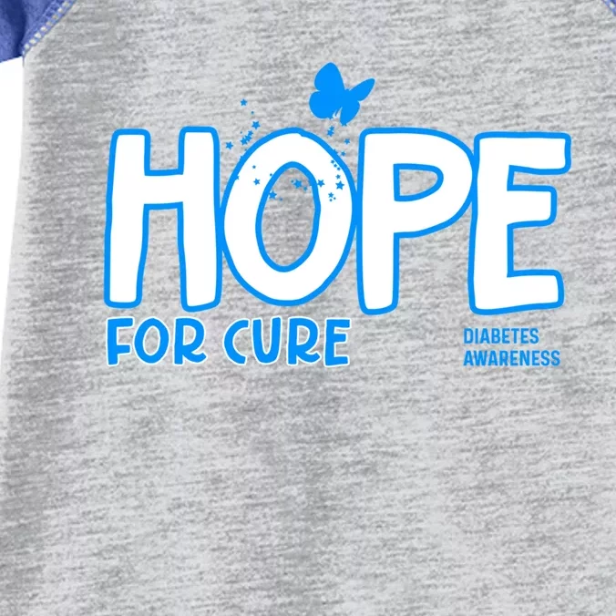 Hope For Cure Diabetes Awareness Gift Infant Baby Jersey Bodysuit