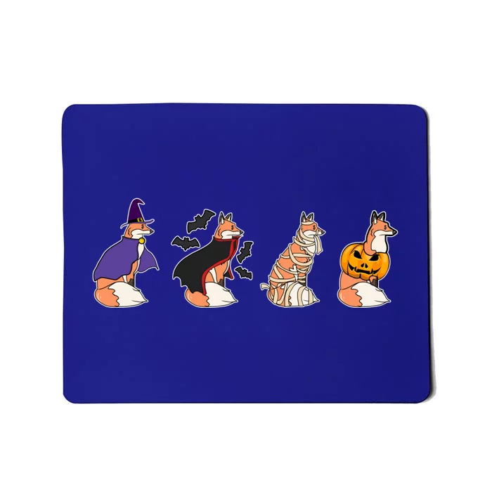 Halloween Fox Costume Witch Vampire Mummy Pumpkin Jack Funny Gift Mousepad