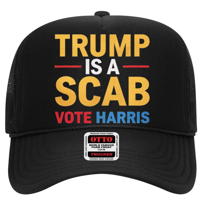 Harris For Change Reject Scab Tactics High Crown Mesh Trucker Hat