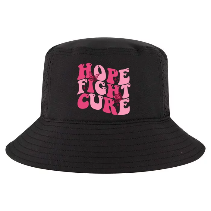 Hope Fight Cure Breast Cancer Butterfly Awareness Cool Comfort Performance Bucket Hat